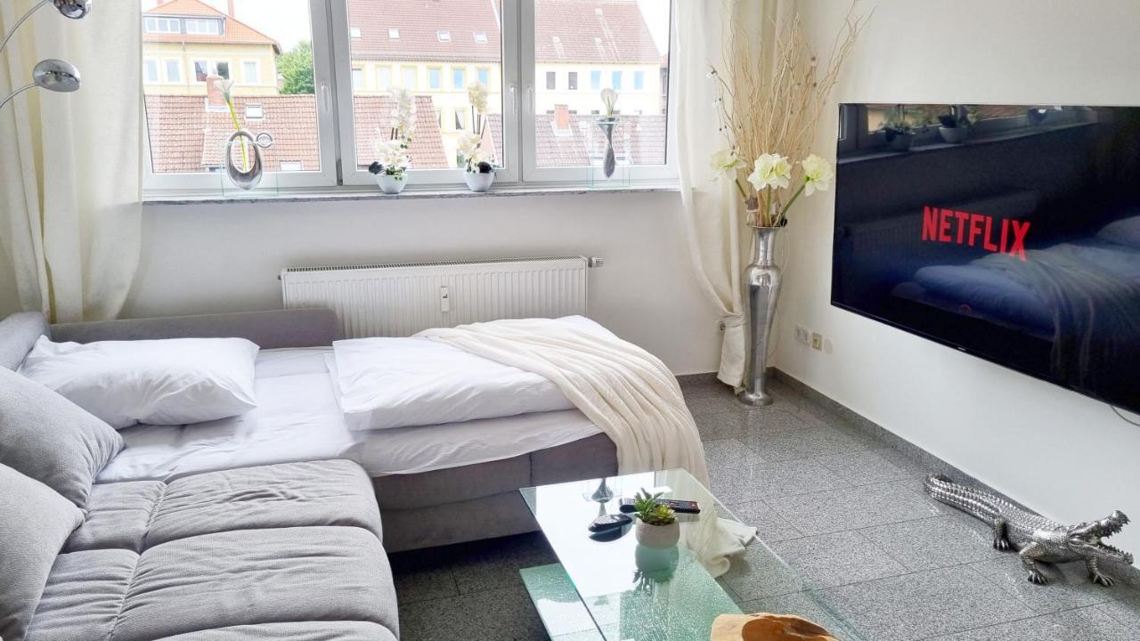 Wohnung Famous, 100Qm, Klima, Loggia, 24H Checkin, Bis 5 Personen Брауншвейг Екстер'єр фото
